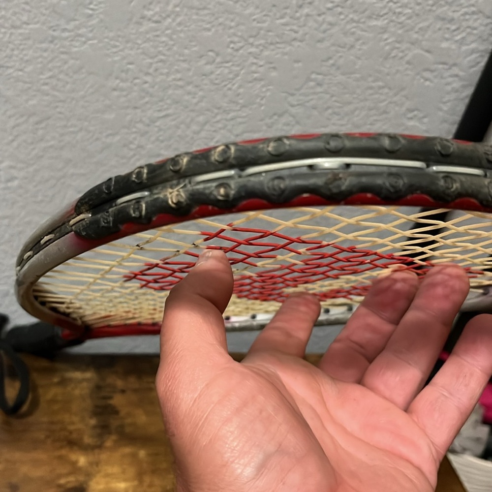 Wilson Red and White Racquet ball  Racket - Picture 10 of 14
